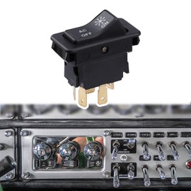 GYUPTRK Air Condition Rocker Switch Fit for Peterbilt 335 355 378 379 385, A/C Switch Replace 832-0001-000 8320001000