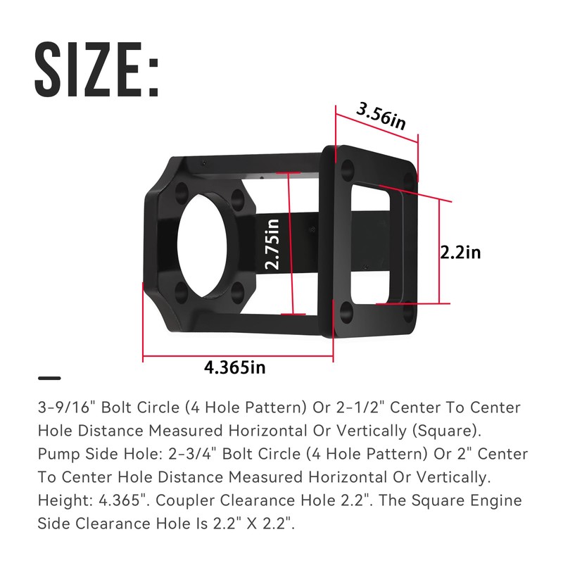 Log Splitter Replacement Brackets Compatible with 5-7 Hp Engines,Log Splitter