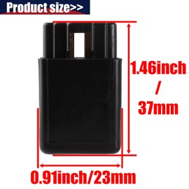 QAZAKY Starter Relay Solenoid for Yamaha Badger Big Wheel Big Bear Tracker Bruin Breeze CE50 Champ Grizzly 80 100 125 200 250 350 400 450 600 YFM80 YFM100 YFM125 YFM250 YFM350 YFM400 YFM450 YFM600