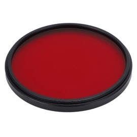 Full Red Lens Filter, 67mm 62mm 58mm 55mm 52mm DSLR Camera HD Camera Optical Glass Red Filter with Lens Filter Case,for Most of DSLR Cameras in the Market(58mm)