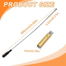 GXGM 60 cm Flexible Magnetic Lifter, Magnetic Rod Grabber, Portable Bendable Magnetic Gripper, Gooseneck Bar Magnet, Strong Flexible for Picking Up Small Parts, Metal Items, a