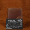 Richesele New Dad Wedding Gifts - Engraved Wallet Card for