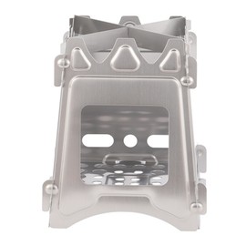 Camping Stove 304 Stainless Steel Folding Backpacking Burning Stove Portable Lightweight Pocket Stove for Outdoor