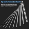 DYWISHKEY Stainless Steel Rods Assortment Kit, Diameter 1.0-8.0mm for DIY