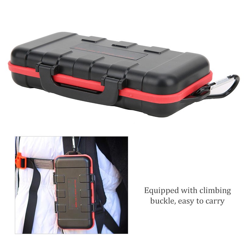 Drop Resistant Waterproof Camera Battery Memory Card Storage Box for
