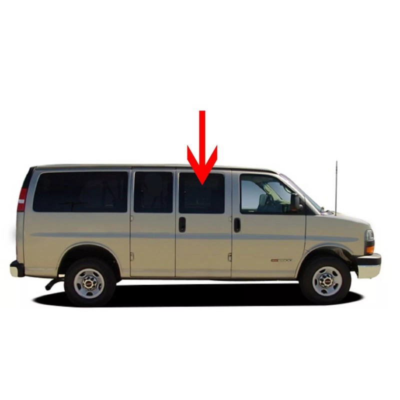 NAGD Fits 96-23 Chevy Express Passenger Right Hinged Door Window