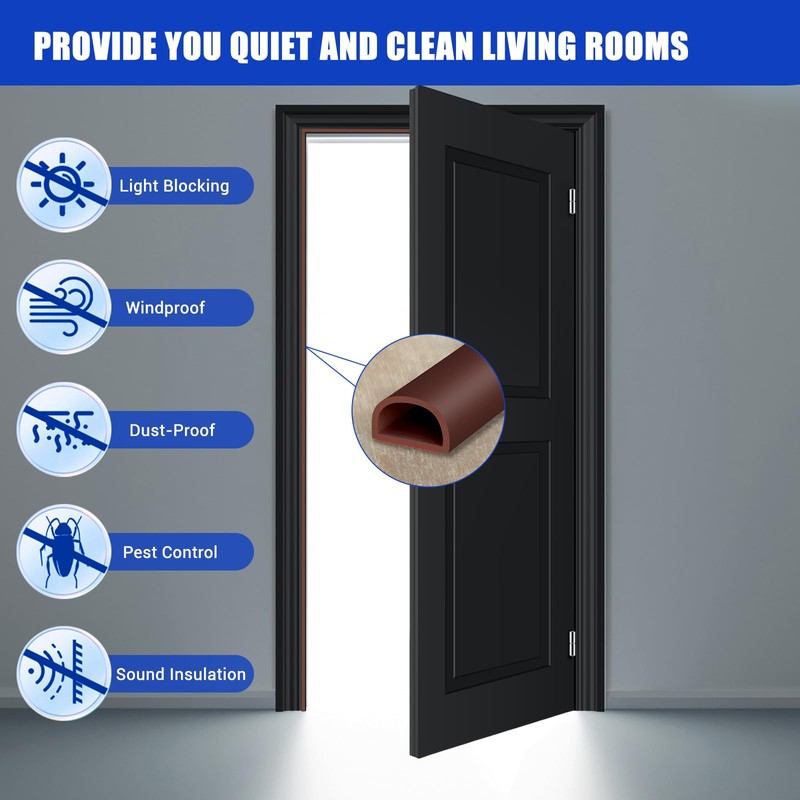 Weather Stripping Door Seal Self Adhesive Weather Strip Silicone D