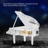 Grand Piano Shaped Windup Transprent Acrylic Music Box Birthday Present