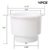 Amarine Made 4Pcs Marine Plastic Cup Drink Holder with Drain