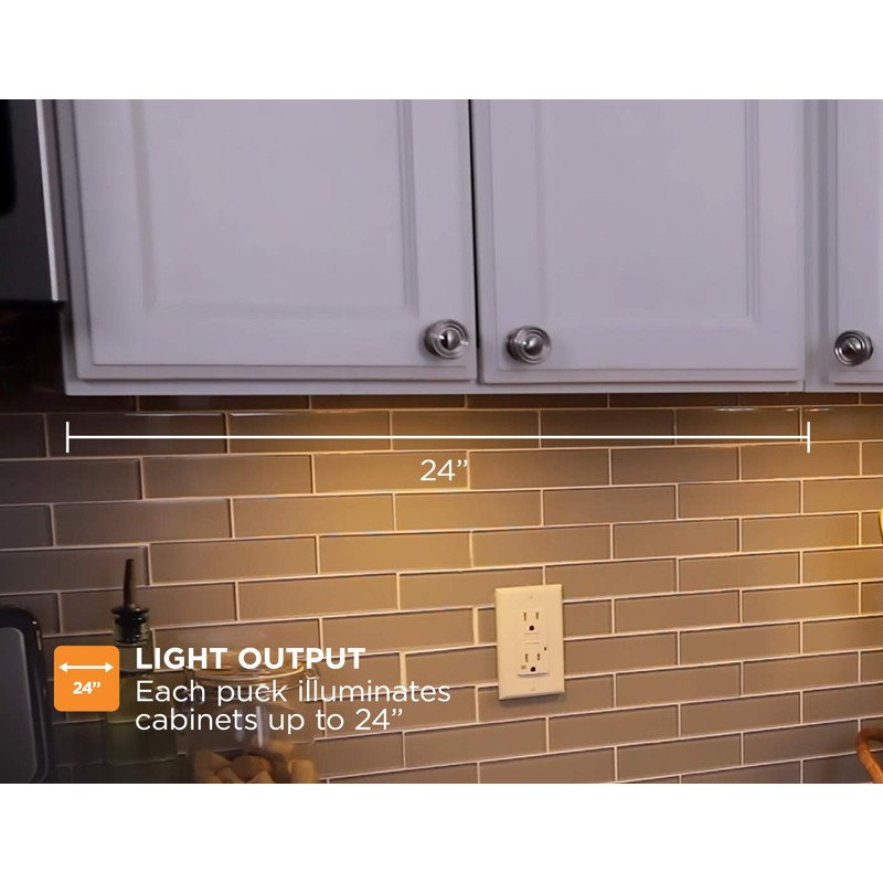 BLACK+DECKER 7-Pack LED Puck Light Kit, Warm White (LEDUC-PUCK-7WK)