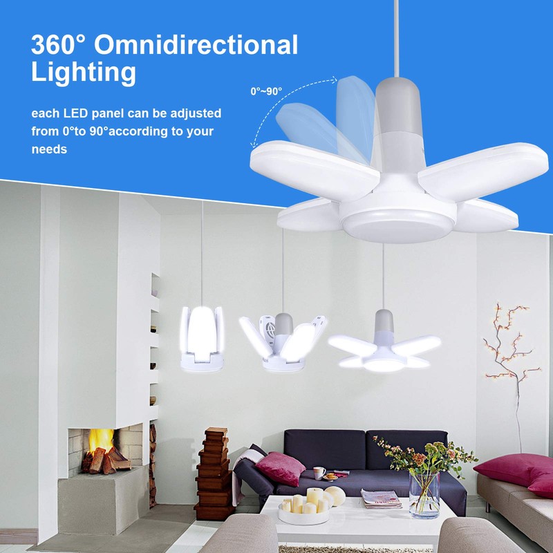 Rieyue 2 Pack LED Light Bulb 35 Watt (150W Equivalent),