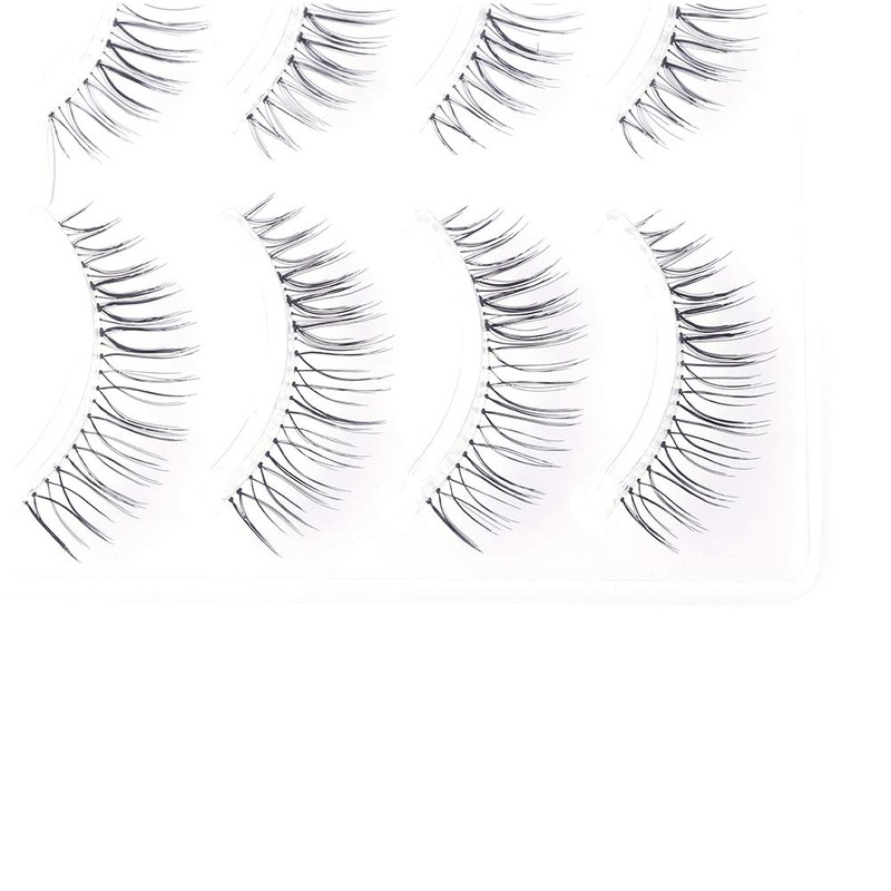 Musegetes MEN0024 False Eyelashes, Natural, Popular, 5 Pairs