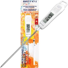 1 x Kitchen Thermometer (Digital) - Fast - for Food & Drinks (-50°C to +300°C), BMUT KT-2 Roasting Thermometer, Meat, Tea, Water, BBQ