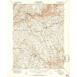 YellowMaps Georgetown CA topo map, 1:62500 Scale, 15 X 15 Minute, Historical, 1949, Updated 1953, 20.8 x 17 in - Polypropylene