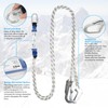 Btstil Fall Protection Harness, Fall Protection Safety Belt Set, 5-Point
