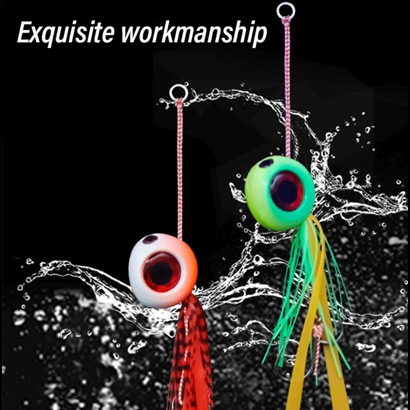 AIMALL Luminous Fishing Lures Glow Artificial Baits with 3D Fisheye,