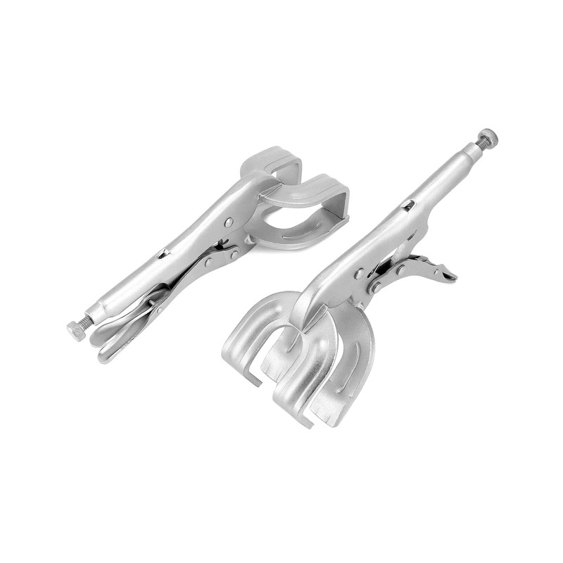 QWORK 9" Locking Pliers, 2 Pack Metal Welding Clamp, Quick-lock