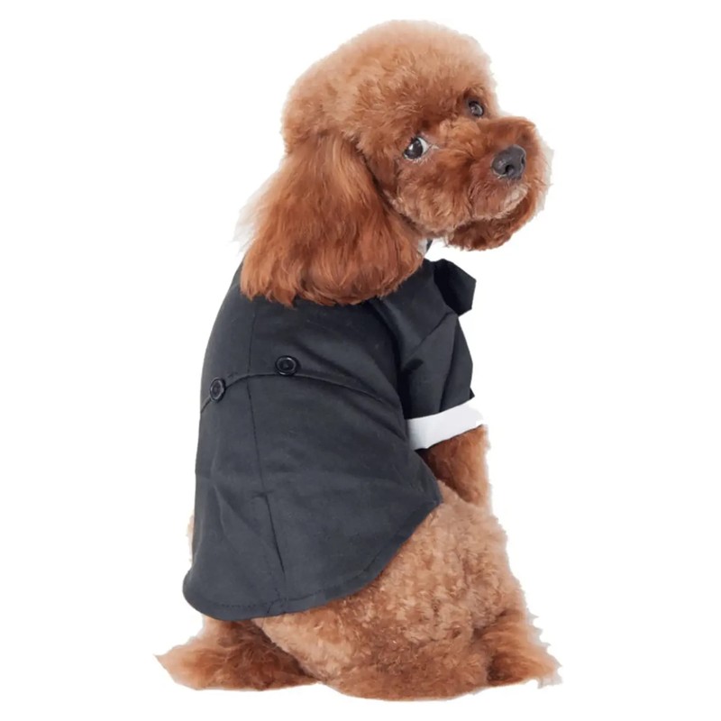 GabeFish Pets Wedding Jackets Suit for Dogs with Bow Tie