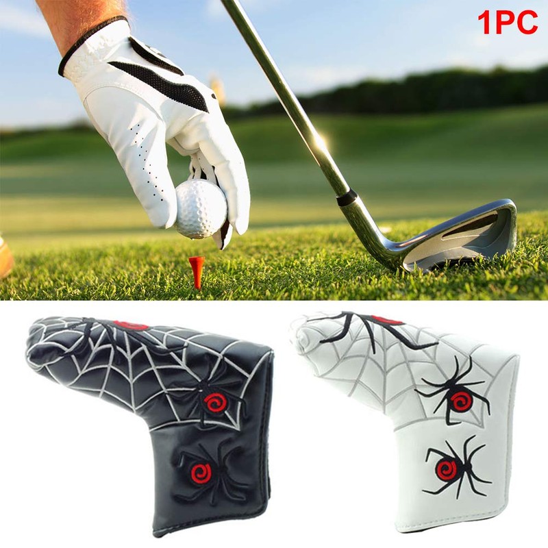 ALEOHALTER Golf Putter Head Cover Spider Web Golf Blade Putter