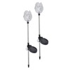 2Pcs Garden Solar Lights LED RGB Fast Charging Petal Design