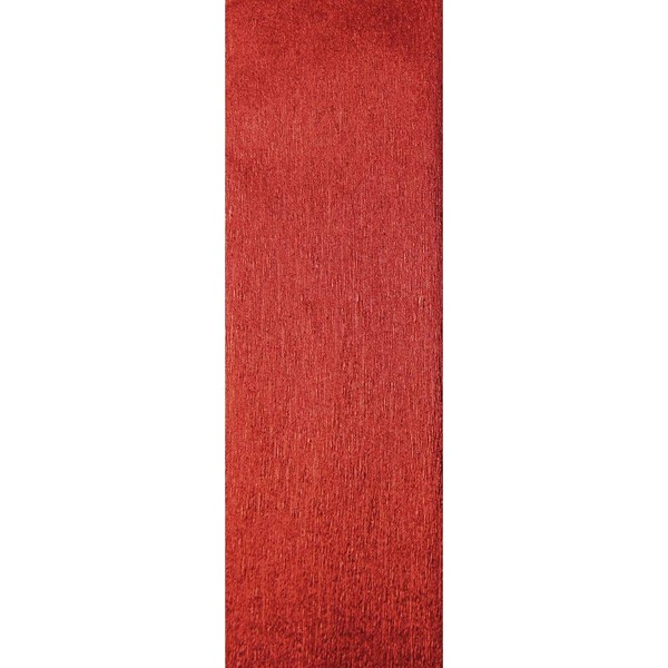 Clairefontaine - Ref 95206C - Metallic Crepe Paper Roll (Single Roll) - 2.5 x 0.5m, 60% Creppage, 72gsm Material - Red - Suitable for Making Decorations