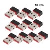 KOMBIUDA 10Pc Mini Wireless USB Adapter Mbps WiFi Receiver Portable