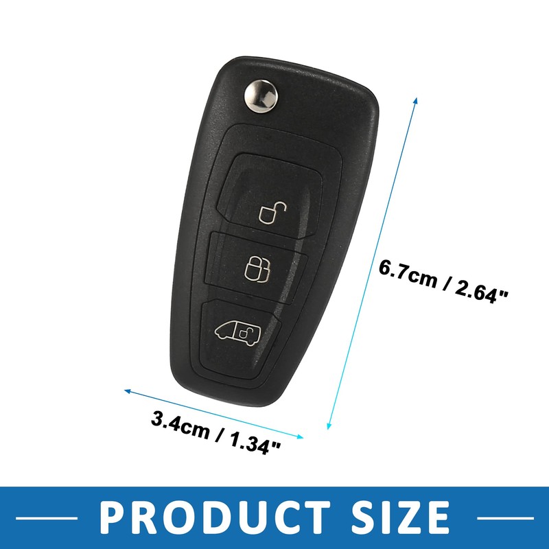 A ABSOPRO Key Remote Control Key Fob Case Shell for