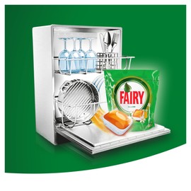 Fairy Todo En 1 Naranja Lavavajillas 60 Cápsulas