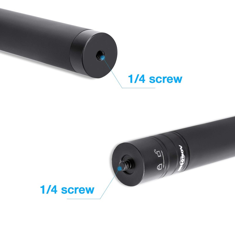 73cm Aluminum Monopod Extension Rod Stick Action Camera Smartphone Gimbal