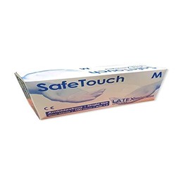 SafeTouch 50000050 Powder Free Latex Gloves, Small (Pack of 100)