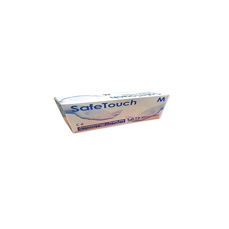 SafeTouch 50000050 Powder Free Latex Gloves, Small (Pack of 100)