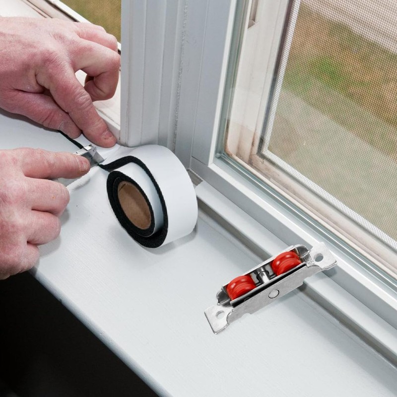 Mobestech Stainless Steel Sliding Door Wheels Replacement Kit with Nylon