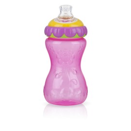 Nuby No-Spill Flower Child Cup, 11 Ounce, Multi