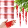 Vercraft 36 Pcs Christmas Tree Icicle Ornaments 2.36 Inches Mini