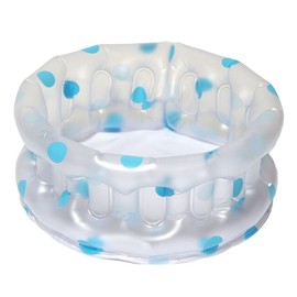 Folding Travel Vanity Polka Dot, Blue Made in Japan