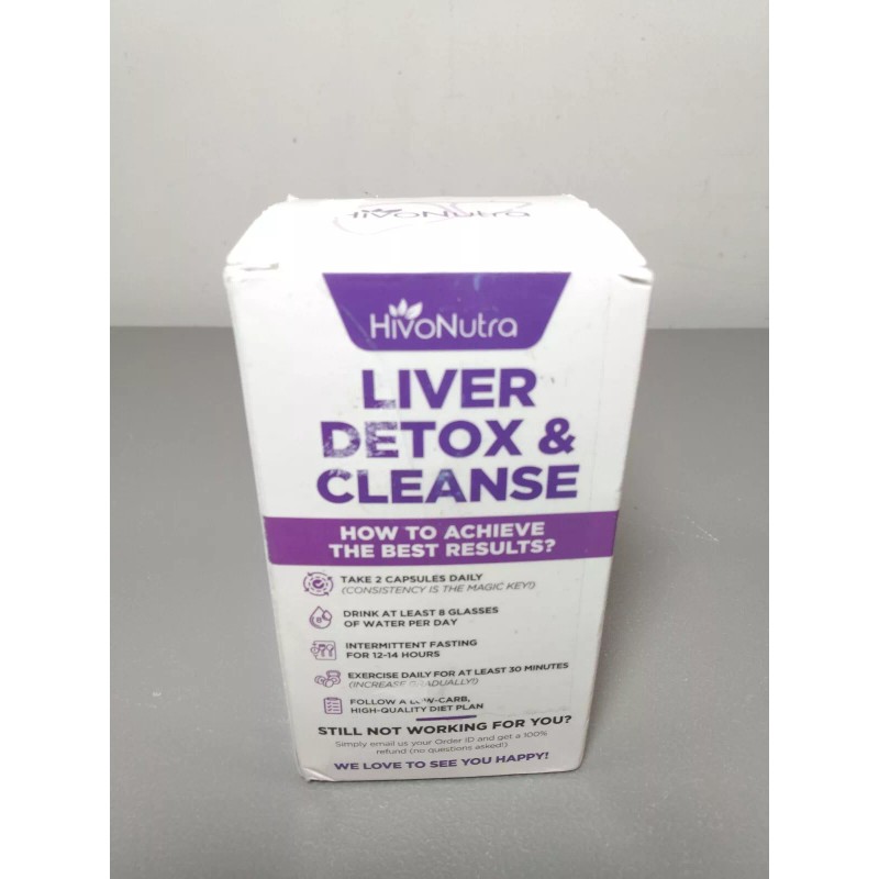 HivoNutra 28-in-1 Liver Detox & Cleanse 60 Veggie Caps Exp