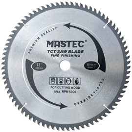 12 Inch 80 Tooth Table Saw Blade Fine Finishing for Wood Cutting with 1-Inch Arbor