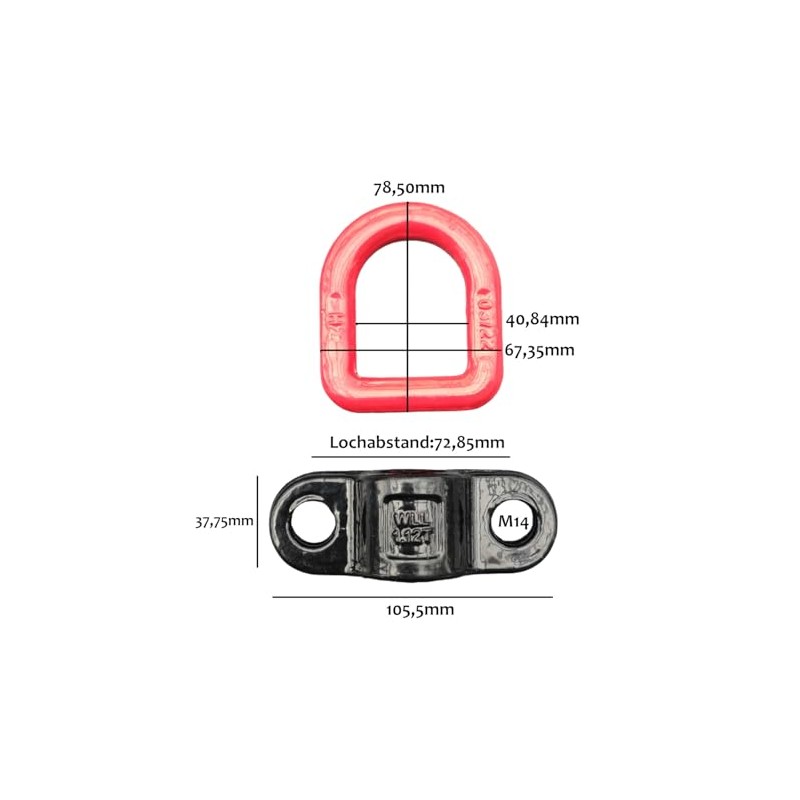 Screw-On Attachment Point 1120 kg