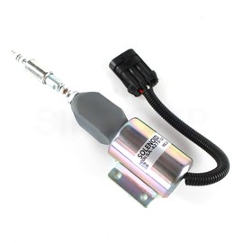 SINOCMP SA-4273-12 12V Fuel Shutdown Solenoid 2003ES-12E6UC4B5S2 F3HZ-9N392-D Shut Off Solenoid for Ford 7.8L Engine Heavy Truck Parts