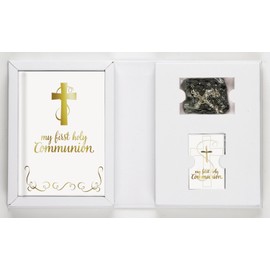 Creative Brands Faithworks-Abundant Grace First Communion Gift Set, 5-Piece, Boy