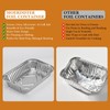 MOERDIFFER 30Pcs Aluminium Foil Baking Trays, Disposable Aluminium Foil Trays