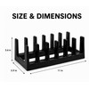 6-Slot Pot Lid Organizer for Kitchen Cabinets – Space-Saving Cookware