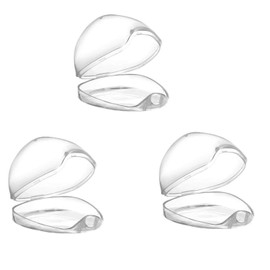 Funda para chupete, estuche para chupete, contenedor para chupete para viajes, última BPA, transparente, paquete 3