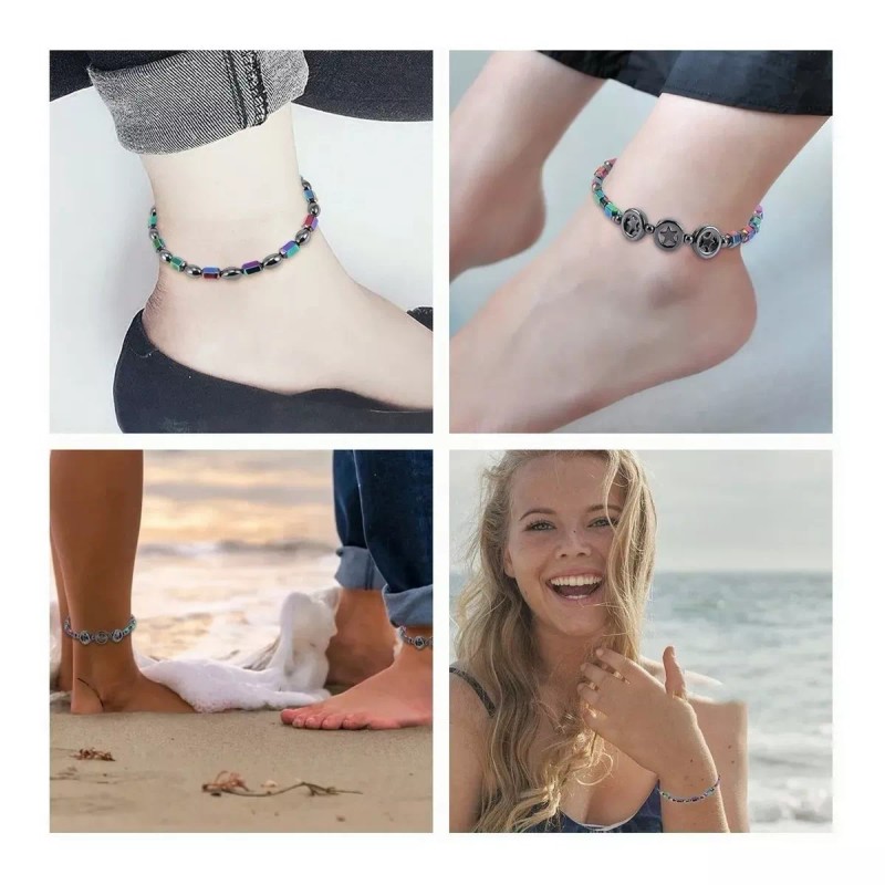 MINI BOXX 2pcs Tobillera Pulsera Deterapia Magnética,salud Adelgazante