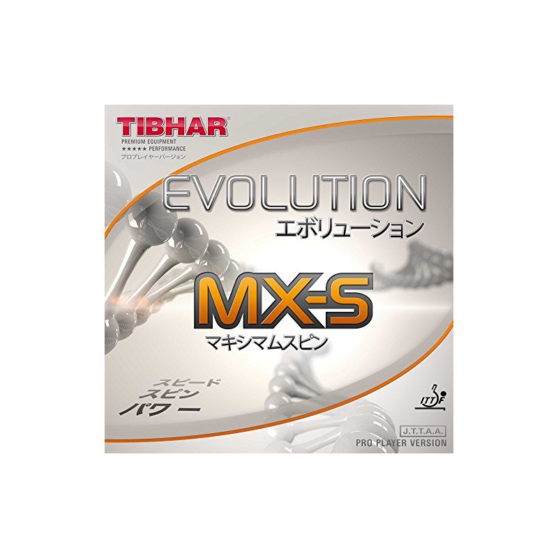 Tibhar Rubber Evolution MX-S, options 1.8 mm, red