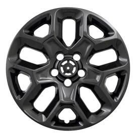 CCI Aftermarket Parts (1) 17" BLACK WHEEL LINER SKIN HUBCAP FITS 2015-2019 JEEP RENEGADE IMP386BLK