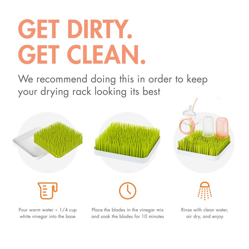 Boon Grass Countertop Drying Rack Bundle - Includes Grass, Stem,