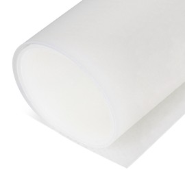 Exactly Rubber Translucent Silicone Sheet, 50A Durometer, Semi Clear, -80 to 450F, Food-Grade, 1/32 x 3" x 9'