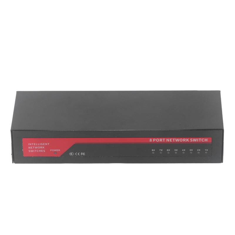 8 Port Gigabit PoE Switch Sturdy Metal Fanless Plug and