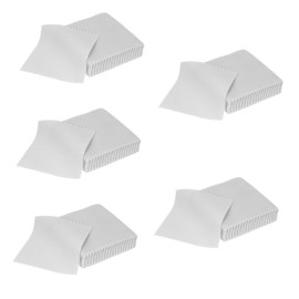 Healvian 2sets Jewelry Cleaning Cloths Polishing Cloths for Pearl Jewelry Easy Maintenance Versatile Durable Cleaning Tools for Home Use 50pcs*2